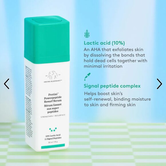 Drunk Elephant Protini Powerpeptide Resurfacing Serum full size 30ml - used 3x - Picture 2 of 8